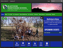 Tablet Screenshot of bluffviewmontessori.org